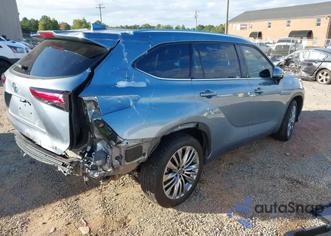 2022 Toyota Highlander Platinum from USA, damaged, VIN 5TDFZRAH9NS104497